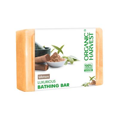 Organic Harvest Luxurious Bathing Bar-Ubtan Bathing Bar for Gentle Cleansing, Soap for Glowing Skin 125 gm - Soaps