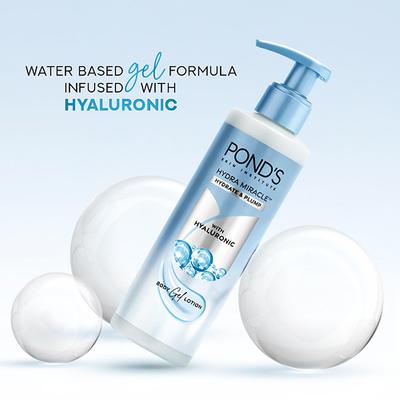 Pond's Hydra Miracle Hydrating Gel Body Lotion for Hydrated Plump Skin, Hyaluron Moisturizer 180ml - Creams/Oils/Lotions