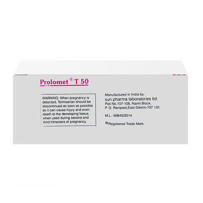 PROLOMET T 50 Tablet 10's - Hypertension-Ang