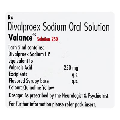 Valance 250 Solution 100ml - Epilepsy/Convulsion-Ant