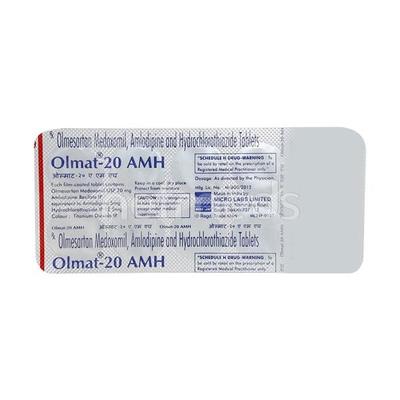 Olmat Amh 20mg Tablet 10'S - Hypertension-Ang