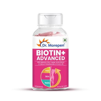 Dr. Morepen Biotin+ Advanced Tablet 60's - Hair & Skin