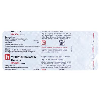 MICABAL 500 Tablet 10's - Supplements-Vam