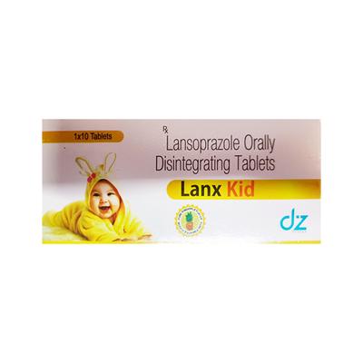 LANX KID PURE PINEAPPLE FLAVOUR Tablet 10's - Ulcer/Reflux/Flatulence-Aaa