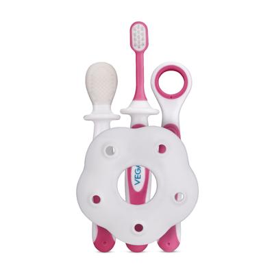 Vega Baby & Mom Dental Kit - Pink 1's - Baby Grooming