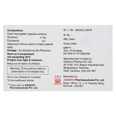 Prostagard 4mg Capsule 10'S - Bladder And Prostate Disorders-Dru