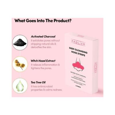 Prolixr Deep Cleansing Nose Strips 6 Strips 6's - Masks & Peels