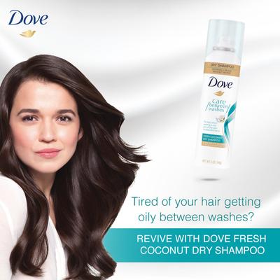 Dove Fresh Coconut Dry Shampoo for Oily Scalp & Dull Hair 141 ml - Dry Shampoos & Conditioners