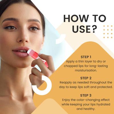 Matt Look Balm Vibes Color Change Lip Balm for Women infused with Fruit & Moroccan Oil, Island coconut-06 3 gm - Lip Balms