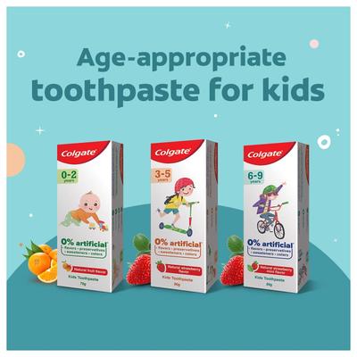 Colgate Kids (0-2 Years) Toothpaste - Natural Fruit Flavor 70 gm - Toothpaste