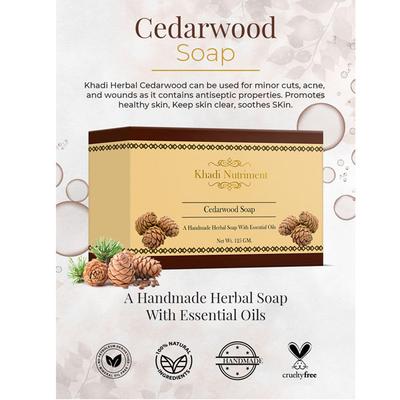 Nutriment, Khadi Nutriment Cedarwood Soap 125 gm - Soaps