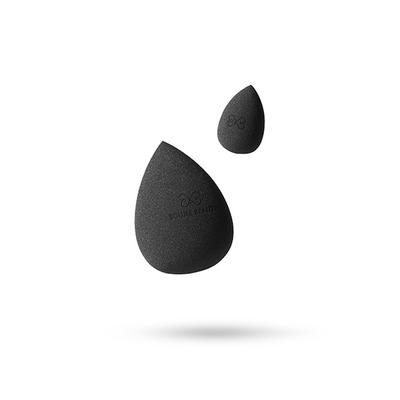 Boujee Beauty 1xsmall Sponge + 1xlarge Sponge (Charcoal Black) S01b 1's - Sponges & Applicators