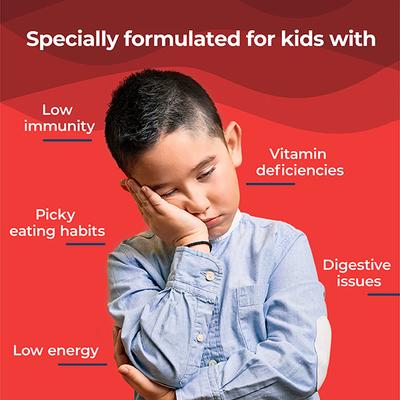 Wellbeing Nutrition Marvel Captain America Melts Kids Organic Multivitamin with Vitamin A B-Complex C D -30 Strips - Multi-Vitamins