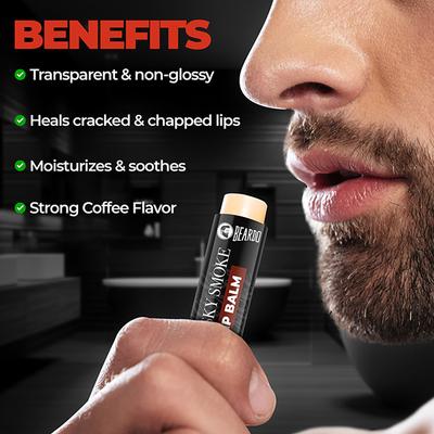 Beardo Whisky Smoke Lip Balm for Men Moisturizes and Soothes Dry, Cracked and Chapped Kissable Lips 4 gm - Lip Balms
