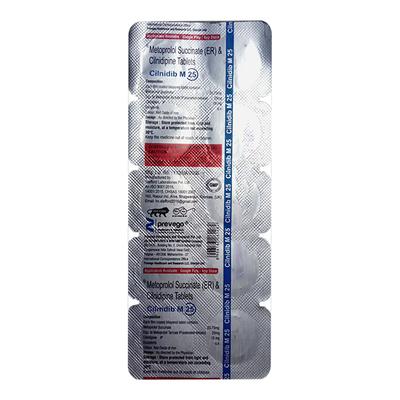 CILNIDIB M 25 Tablet 10's - Hypertension-Cal