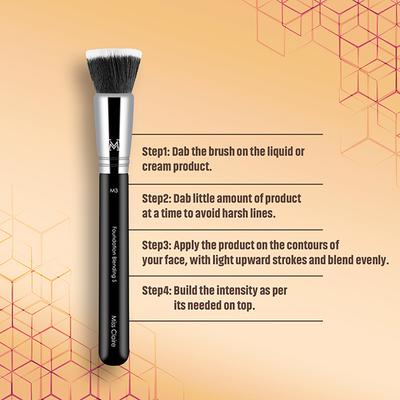 Miss Claire M3 - Foundation Blending Brush (S) (Chrome) 1's - Face Brush