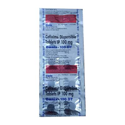 Omnix DT 100mg Tablet 10'S - Bacterial Infections-Cep