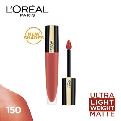 L'Oreal Paris Rouge Signature Matte Liquid Lipstick 150, Dominate 7 ml - Lipsticks