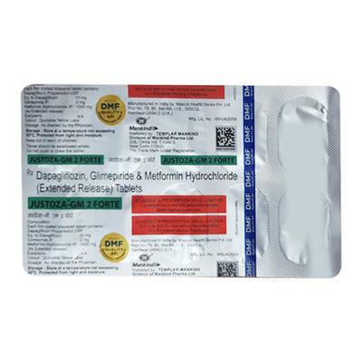 JUSTOZA GM 2 FORTE Tablet 10's - Diabetes-Ant