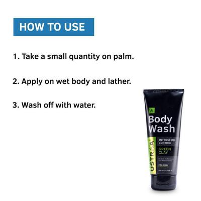 Ustraa Body Wash - Energizing Freshness - Taurine 250 ml - Shower Gels & Body Wash