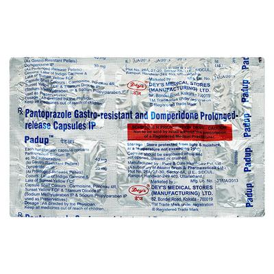Padup 30/40mg Capsule 10'S - Ulcer/Reflux/Flatulence-Aaa