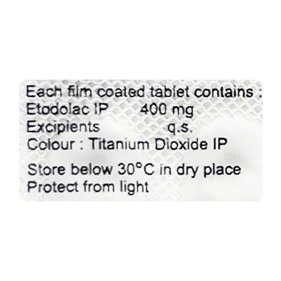 Etogesic 400mg Tablet 10'S - Arthritis-Non