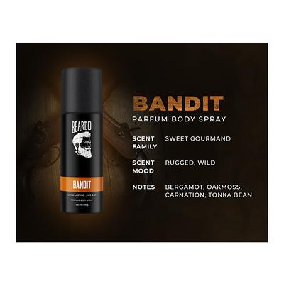 Beardo Perfume Body Spray Combo (Mafia 120 ml + Bandit 120 ml + Don 120 ml) - Men Perfumes (Edt/Edp)