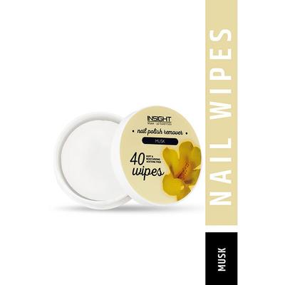 Insight Cosmetics Nail Polish Remover - Musk 40 Wipes 25ml - Nail Polish Remover