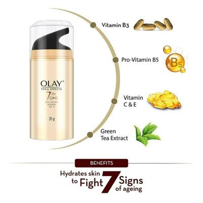 Olay Day Cream Total Effects 7 In 1 Anti Ageing Moisturiser (Spf 15) 20 gm - Day Cream