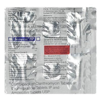 Sompraz HP Tablet Kit 1's - H.Pylori Infection