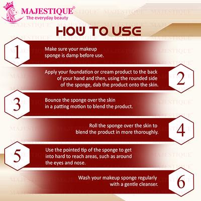 Majestique Sponge , Blender Sponge FC41 1's - Sponges & Applicators