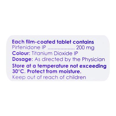 PIRFENEX Tablet 15's - Idiopathic Pulmonary Fibrosis