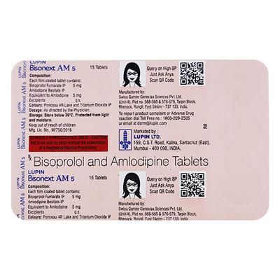 BISONEXT AM 5 Tablet 15's - Hypertension-Bet
