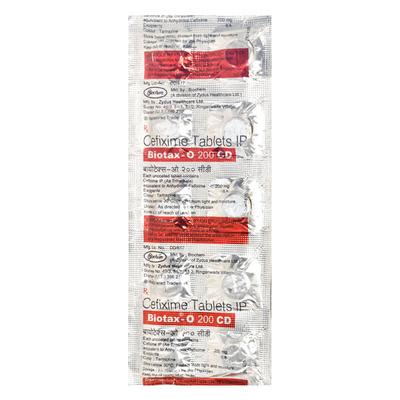 Biotax O CD 200mg Tablet 10'S - Bacterial Infections-Cep