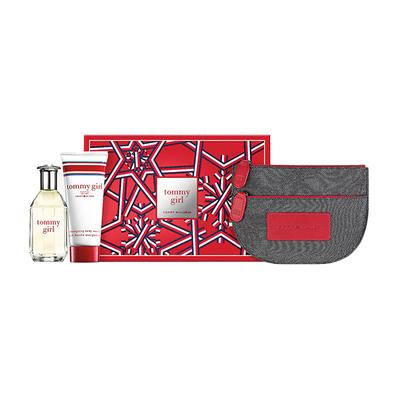 Tommy Hilfiger Girl Favorite Things Set (Eau de Toilette 50ml + Body Wash 100ml + Cosmetic Pouch) 150 ml - Women Perfumes (Edt/Edp)