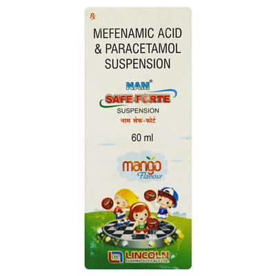 NAM Safe Mango Flavour Suspension 60ml - Pain relief-Nsa