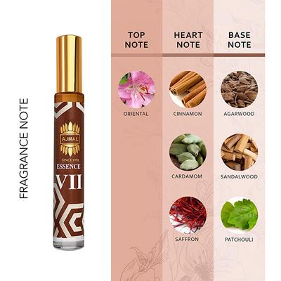 Ajmal Essence Vii Long-Lasting Concentrated Perfume Gift For Men And Women 10 ml - Deodorants/Roll-Ons