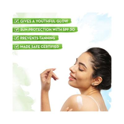 Mamaearth Aloe Vera Sunscreen Body Lotion SPF 30 With Aloe Vera & Ashwagandha For a Youthful Glow 300 ml - Face Moisturizers