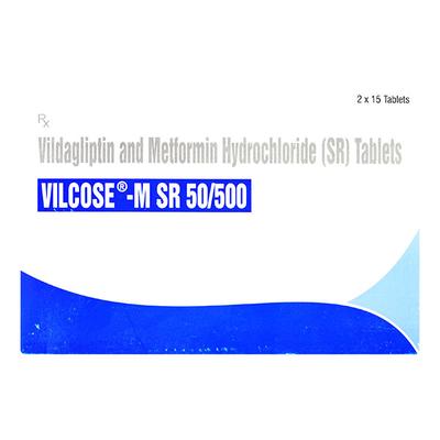 VILCOSE M SR 50/500 Tablet 15's - Diabetes-Ant