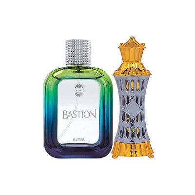 Ajmal Bastion EDP Woody Aromatic Perfume And Mizyaan Concentrated Perfume Oil Oriental Musky 114 ml - Perfumes (Edt/Edp)