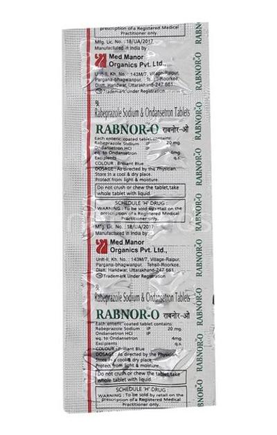 Rabnor O Tablet 10'S - Ulcer/Reflux/Flatulence-Aaa