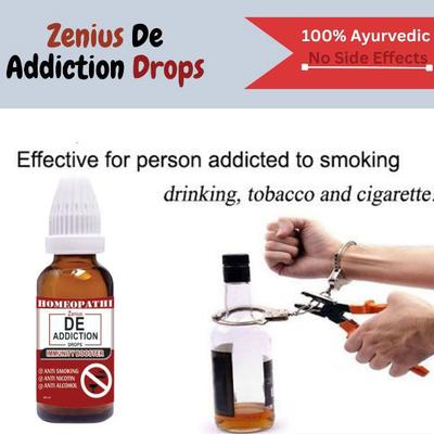 Zenius De Addiction Drops 30 ml - Nicotine Gums/Lozenges