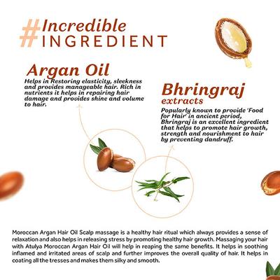 Atulya Moroccon Argan Oil Hair Oil 200 ml - Hair Oils