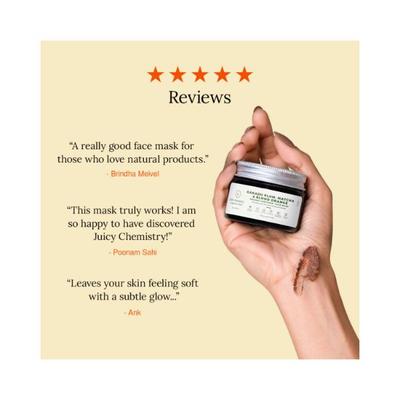 Juicy Chemistry Kakadu Plum, Matcha & Blood Orange -Organic Face Mask-/0.70oz 20.0 gm - Masks & Peels