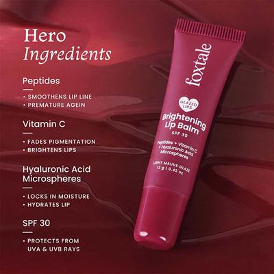 Foxtale Glazed Lips Brightening Lip Balm - Light Mauve Glaze 12 g - Lip Balms