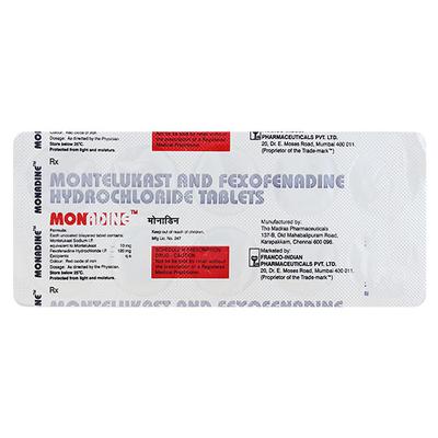 Monadine Tablet 10'S - Allergies-Ant