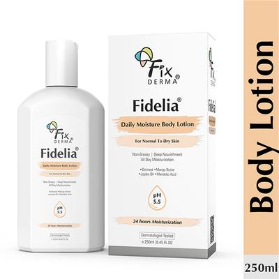 Fixderma Fidelia Daily Moisture Body Lotion, Body Lotion for Unisex, Body Lotion for Dry Skin 250 ml - Face Moisturizers