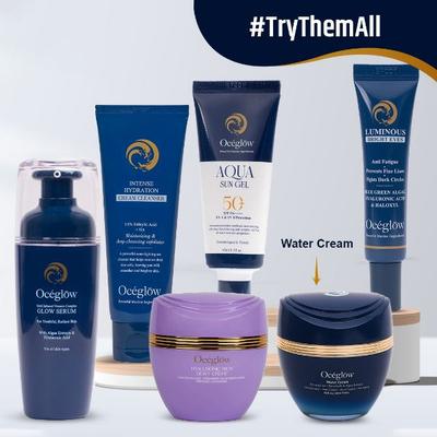 Oceglow Anti Aging Water Face Cream for Women, Reduces fine lines, Wrinkles & Dullness with Hyaluronic Acid & Tea Tree Oil 50 ml - Face Moisturizers