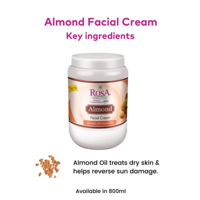 Rosa Almond Facial Cream 800 g - Face Creams