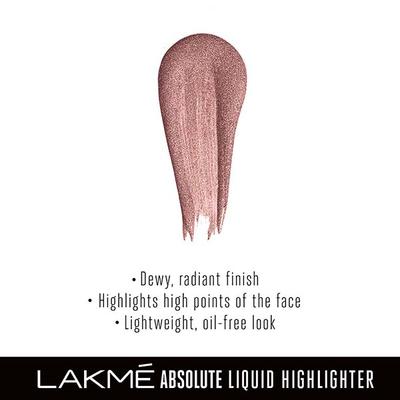 Lakme Absolute Liquid Highlighter Rose Gold 25ml - Highlighters & Illuminators